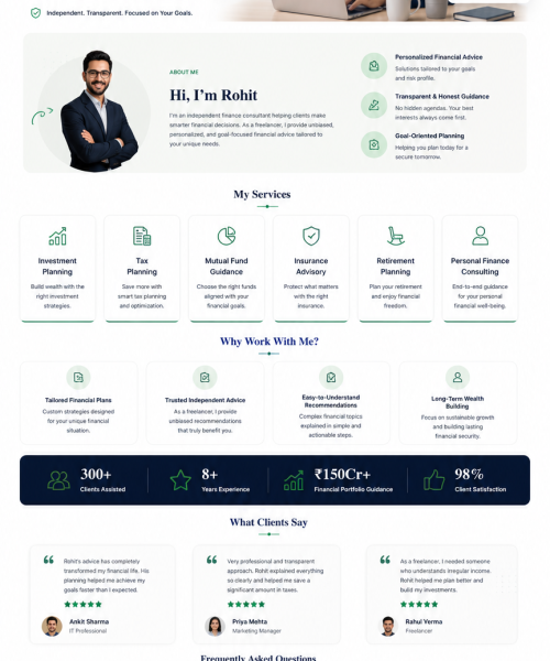onepage site